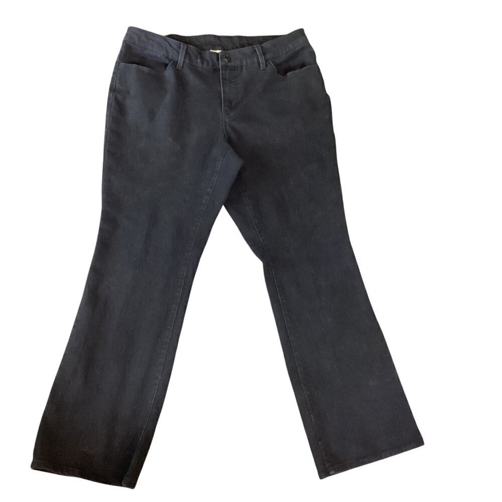 Faded‎ Glory Jeans Plus Sz 16W Black Bootcut Stretch #94N